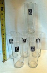 BARWARE Set 6 GLASSES CLUB 45 BRANDY 6.5″ h Advertising