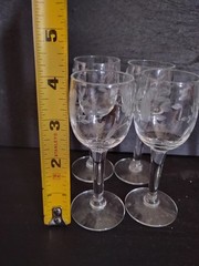 1980s Vintage Princess House Etched Crystal Cordial Glasses Heritage – Set Of 4