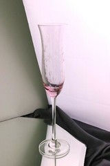 Lenox Heather Pink Champagne Flute (s) Imperfect Foot