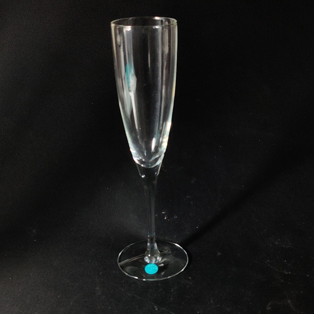 TIFFANY & CO CLASSIC Y CHAMPAGNE FLUTE, Blown Lead Crystal, 9 1/4″, 6 Oz, USA