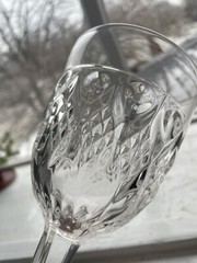 EAPG Doyle & Co. Flint Glass Goblet Pattern No. 33 Thumbprint And Diamond
