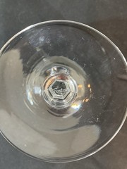 4 – Fostoria Engagement Crystal Platinum Rim Champagne Cocktail Glasses. 5.5”
