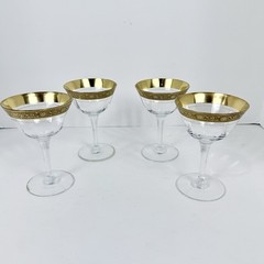 Liquor Cocktail Minton Clear Stem by TIFFIN-FRANCISCAN Set Of 4