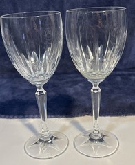 Set Of 2 Cristallerie Zwiesel Germany Lead Crystal Celebration 6 oz Wine Glasses