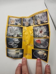 SET OF 4 VTG Fostoria CRYSTAL Double Old Fashioned Glasses Chrysler advertising