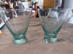 5 Fostoria Kismet Flat Tumbler 12oz Beverage glasses 4-1/2″ Vintage One Glass