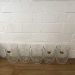Vintage Luminarc Arcoroc Etched Lemonade Tumblers 8oz France
