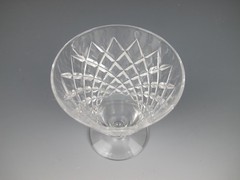 (11) Hawkes Crystal Delft Diamond Flat Juice Glasses 3 5/8″