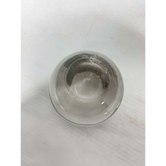 MCM Roly Poly Smoked Glass Tumblers Set 8 Silver Band with Metal Caddy