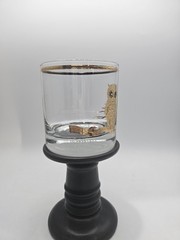 Culver Glass Signed Vintage OWLS One (1) 4″ Tall Double Old Fashioned Tumbler FC