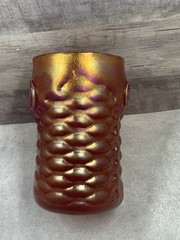 Iridescent Orange Arowana Fish Drinking Glass 12oz by Saul Alcaraz – 2018