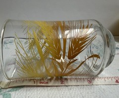 Set of 4 «Golden Wheat» Vintage Libbey 6 oz Glasses 6.5″ Yellow & Amber 1970’s