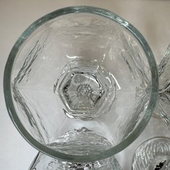 (4) Vintage MCM Libbey Chivalry Clear Brandy Snifters, Cognac Glasses Rare EUC