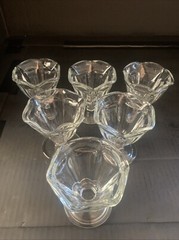 Anchor Hocking Tulip Ice Cream Sundae Dessert Parfait Glass Cups Set Of 6