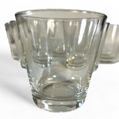 MCM Clear Flair Whiskey Glasses In Libbey Style