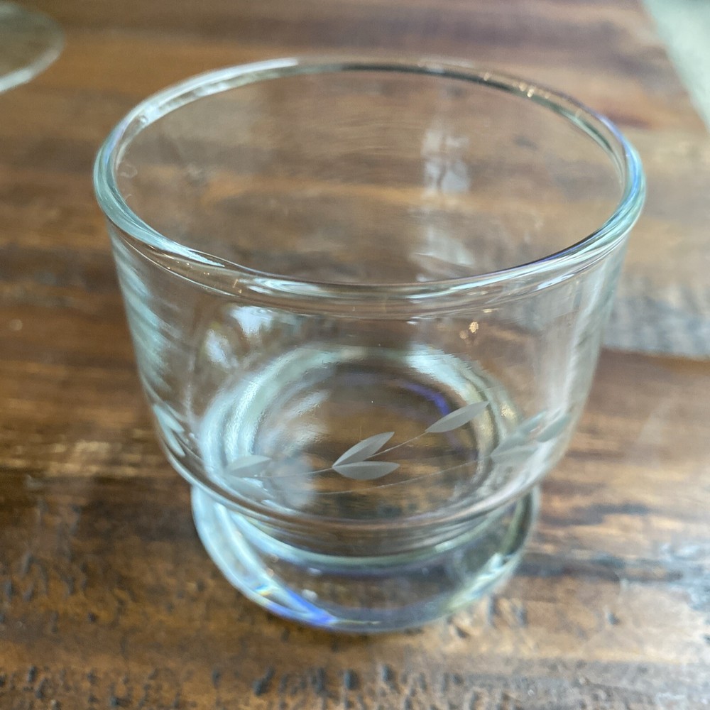 VTG Princess House Heritage Etched Glass Punch Cup Replacement 2.75″ 6oz