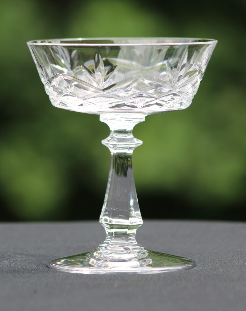 Val St Lambert Crystal, Rochelle Champagne / Sherbet, 4.5″ Excellent, Retired