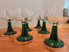 6 Schott Zwiesel Roemer Emerald Green Beehive Stem 5 1/4″ Wine Glasses
