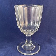 Victorian EAPG Huber Flint Glass Goblet