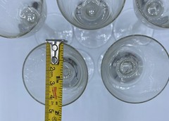 Lot Of 5 Crystal Air Twist Stem Handblown SHERRY GLASSES-Belaire by Bohemia