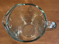 Libbey Crisa «Always Refreshing Lemonade» Pitcher 3 Qts. 8″ Tall Heavy Glass