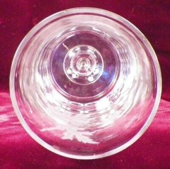 Dakota Goblet Ripley & Co Clear Glass Etched Oak Leaves EAPG 1885 Antique #26