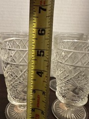 Vintage, 1950s «Big Top» Peanut Butter Footed Glasses by Hazel Atlas, Set of 6