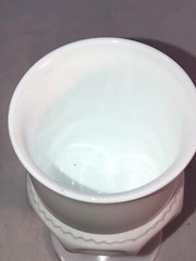 Kings Crown 5.75 Inch Milk Glass Goblet 9 Oz Mint