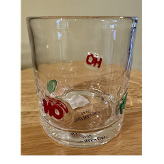 World Market Anthropologie “Dupe” Festival Icon Glass Tumbler (Ho Ho Ho)