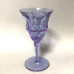 Moser Alexandrite Purple & Blue Color-Change Water Goblet / Stemware Wine Glass