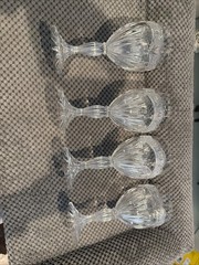 4 Glass ONEIDA Crystal «SOUTHERN GARDEN» 7.25″ Frosted Band