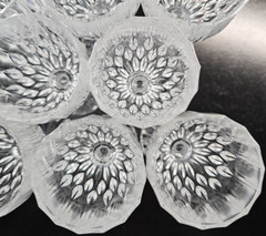 (8) Cristal D’Arques Bretagne Cordial Glasses Set Vintage Small Cut Stemware Lot