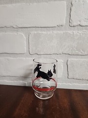 Federal Glass Vintage Scottie Scottish Terrier Juice Tumbler Glasses Set Of 2