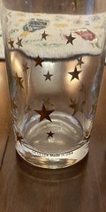 CULVER 22K Gold Star Atomic Glasses Tumblers Vintage EUC MCM Set of 4