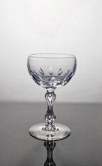 Set of 4 Tiffin-Franciscan Crystal Empire Essex Crystal Vintage Champagne Coupe
