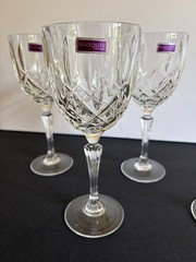 WATERFORD MARQUIS MARKHAM GOBLETS SET OF 4 NEW NICE RIBBED STEMS