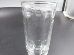 VTG SINGLE LIBBEY CRISA PEBBLED THUMBPRINT DIMPLED 6 oz JUICE GLASS