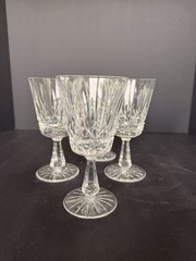 4 Waterford Crystal Rosslare Water Goblets 6 3/4” Signed Ireland Discontinued