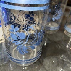3-Pfaltzgraff «Folk Art» 14 Ounce Cooler/Tumbler 1-Juice Total Of 4 Glasses