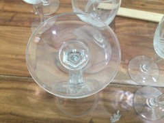 lot 4 Libbey Wine Glasses Cut Crystal # 3001 grey intersecting lines cut 7»
