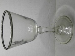 VINTAGE FEDERAL GLASS CORDIAL WINE GLASS «THE SPORTSMAN SERIES» CANADA GOOSE