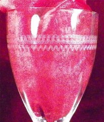 4 Tiffin Water Goblets Clear Elegant Glass Stem 14196 Optic Needle Etch 259