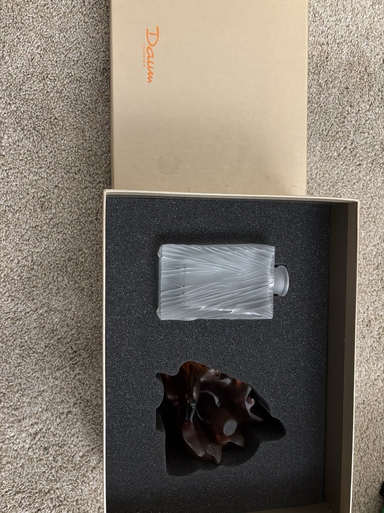 Orchid? Crystal Perfume Bottle Daum France