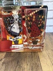 Indian Glass Twelve Days of Christmas 12-12oz Tumblers Glasses Complete Set NIB