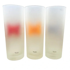 Vintage Dartington Designs Frosted Butterfly Frosted High Ball Glasses Set of 3
