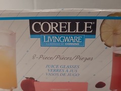 Set of 7 Vintage Corelle 7.5 oz Glassware Tumblers Friendship Pattern 1996