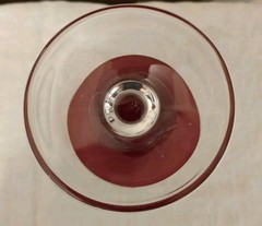 Vintage Ambiance Collections Ruby Red 7″ Martini Glasses Set Of 3
