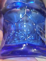 Set of 4 Viking Georgian Cobalt Blue 8 oz Tumblers Juice Glasses-4 1/8″