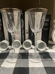 Beautiful Mikasa – Sonata Gold – Wine Glass – 8” Set Of 4 (A8)