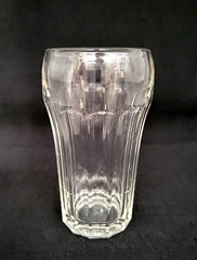 Vtg Hazel Atles Heavy Duty 4.5″ Ribbed Glass 5oz. Juice/ Kids Glass